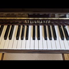 Steinmayer upright piano and stool perfect condition
