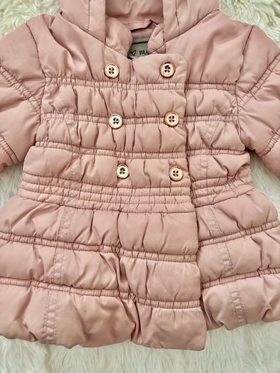 NEXT powder pink girls coat 6-9 mths