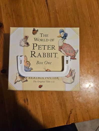 The World Of Peter Rabbit Box One By Beatrix Potter. 12 beautifully illustrated books in Beautiful Illustrated Carring Case. All In Very Good Condition.  See Photos For Same.