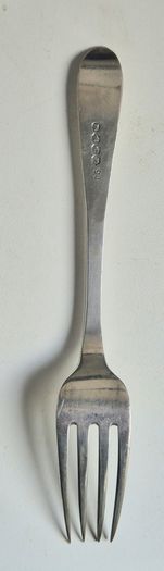 Sterling silver Irish fork, Antique 1814 William Cummins. Over 200 years old.