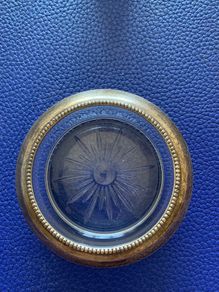 Sterling Silver Glass  Coaster