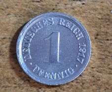 German Empire, Germany, 1 Pfennig 1917 F - free standard postage