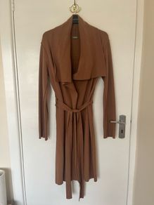 Benetton Brown Waterfall Cardigan size S