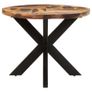 Dining Table Oval 200x100x75cm Acacia Wood with Sheesham Finish Image 3