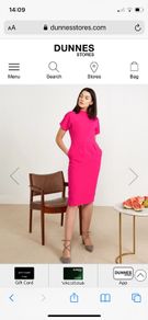 Lennon Courtney cerise pink dress size 8