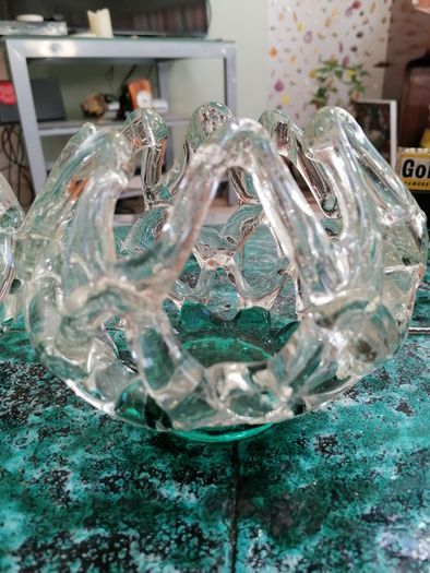Pair of Glass tea light holders