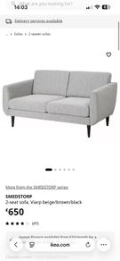 Ikea 2 seat sofa