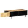 Coffee Table 105x50x35 cm Rough Mango Wood Image 4