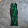 Brand New Green Tie Dye Split Hem Cami Dress size S Image 2