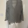 Black & White Sheer Blouse Image 4