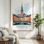 Stockholm Wall Art Print, Travel Poster Image 4