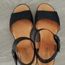 Gabor Black Wedge Sandals, size 5 Image 3