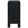 Bar Table with Shelf Black 110x50x103 cm Image 5