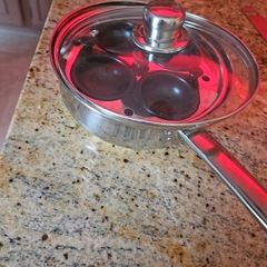 stainless steel 4 egg poacher