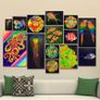 UV Blacklight Coral Reef Wall Art Painting Image 3