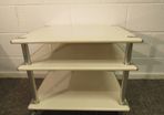 Vintage French metal dental trolley.