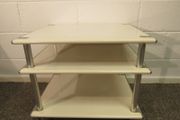 Vintage French metal dental trolley.