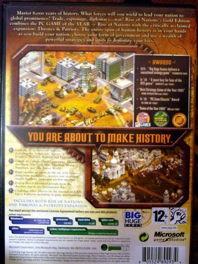 Rise of Nations - Gold Edition (with Thrones & Patriots) PC