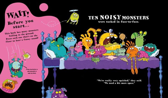 Ten Monsters in the Bed (Hardcover).