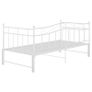 Pull-out Sofa Bed Frame White Metal 90x200 cm Image 8