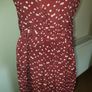 Zara burgundy midi dress uk 10 to small 12 Image 9