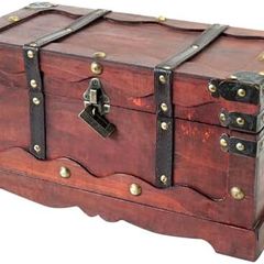 Treasure Chest with Lock / Treasure Chest / France Wooden Box / Various Sizes