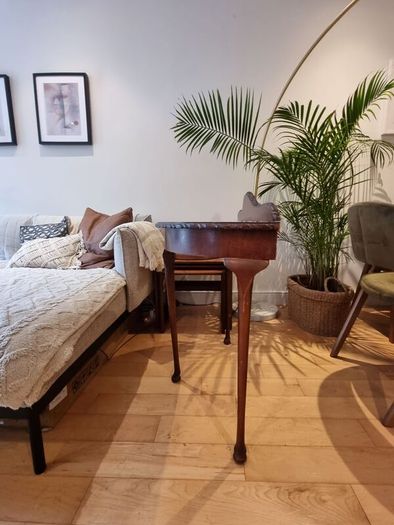Vintage Magohany Demi Lune Hall Table