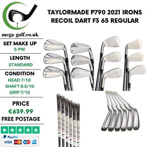 Taylormade P790 2021 Irons / 5-Pw / Recoil Dart F3 65 Regular