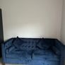 Meadows & Byrne Velvet Navy Couch Image 5