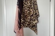 Paul Costelloe Leopard Silk Scarf