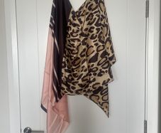 Paul Costelloe Leopard Silk Scarf