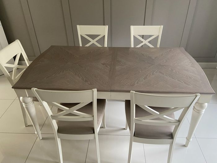 Dining table and chairs