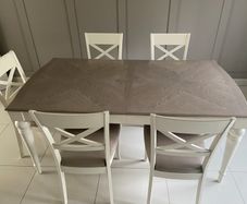 Dining table and chairs