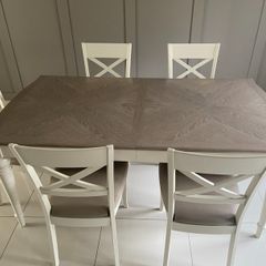 Dining table and chairs