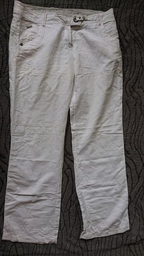 White Summer Trousers   Size 12