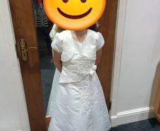 communion dress and shoes