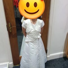 communion dress and shoes