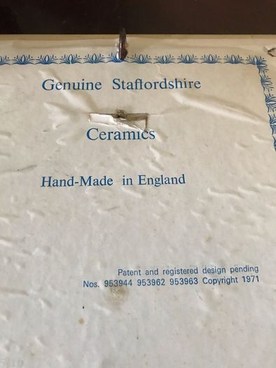 Vintage Framed Staffordshire Tile.