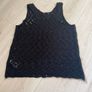 BNWT Atmosphere Black Crochet Vest Top Size 12 Image 3