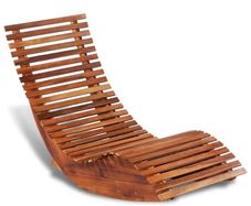 Rocking Sun Lounger Acacia Wood