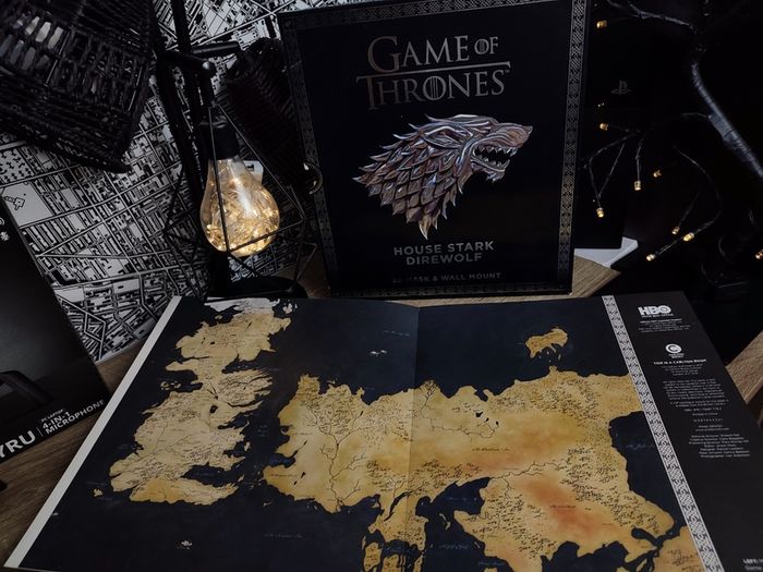 Game of Thrones ! House Stark Direwolf ! 3D Mask & Wall Mount ! 2017 ! by Heritage Of Scotland !