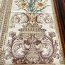 Victorian Style Tile and Wood Tray with Floral Design Afternoon Tea Wine Bar Image 6