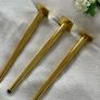 4x Gold Tapered Metal Furniture Legs 45cm 17" DIY Upcycle Sofa Table Feet legs Image 2