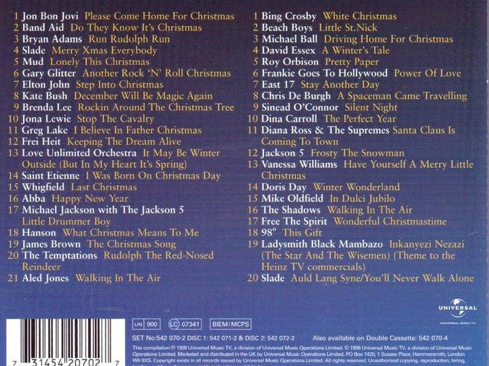 Christmas The Album 2 Cd Free Delivery!