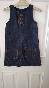 Next dark denim pinafore