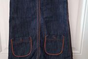 Next dark denim pinafore