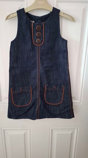 Next dark denim pinafore