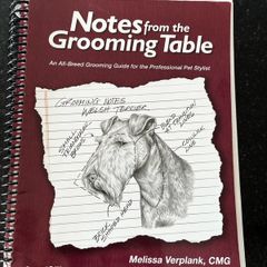 Dog grooming book