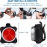 Bike Light Set, Super Bright USB Rechargeable Waterproof Mountain Road Safety & Easy Mount LED Bicycle Lights, USB Cycling Front & Rear Light Image 2
