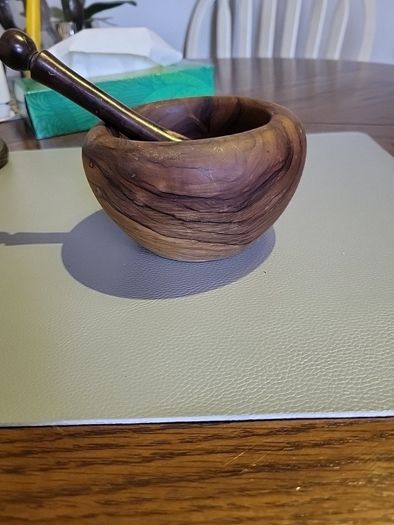 Pestle and mortar hardwood